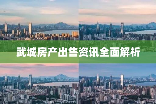 武城房產(chǎn)出售資訊全面解析