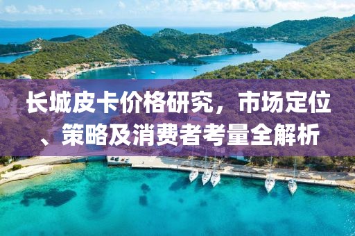 長城皮卡價格研究，市場定位、策略及消費者考量全解析