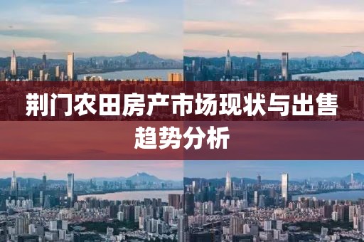 荊門農(nóng)田房產(chǎn)市場(chǎng)現(xiàn)狀與出售趨勢(shì)分析
