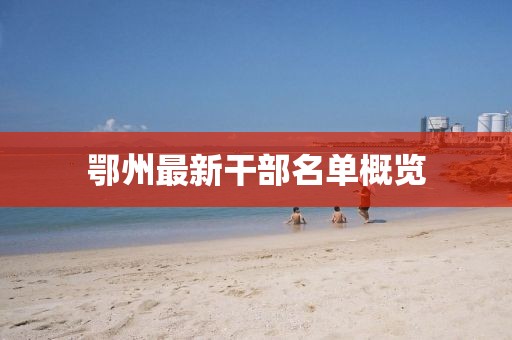 鄂州最新干部名單概覽
