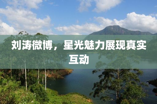 劉濤微博，星光魅力展現(xiàn)真實互動