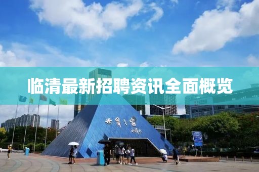 臨清最新招聘資訊全面概覽