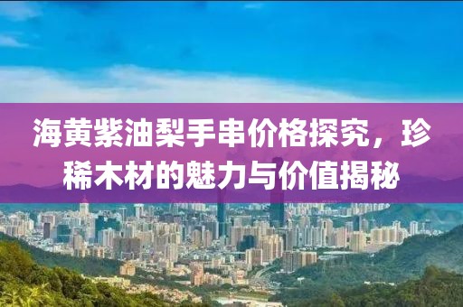 海黃紫油梨手串價(jià)格探究，珍稀木材的魅力與價(jià)值揭秘