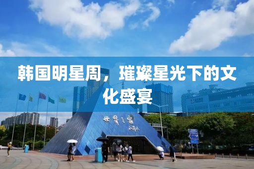 韓國明星周，璀璨星光下的文化盛宴