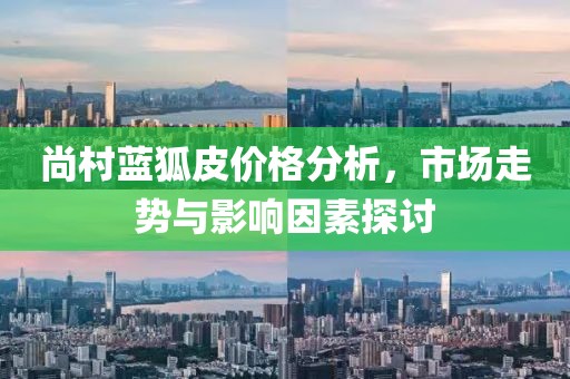尚村藍狐皮價格分析，市場走勢與影響因素探討