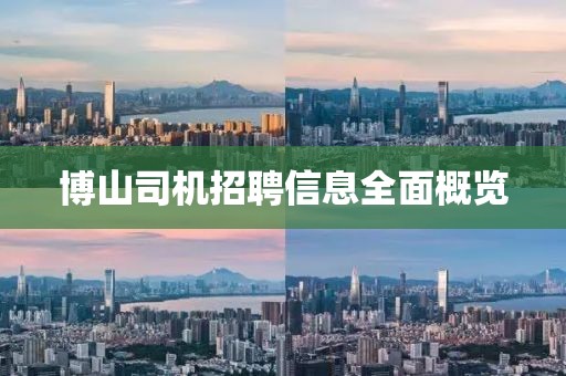 博山司機(jī)招聘信息全面概覽