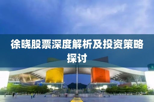 徐曉股票深度解析及投資策略探討