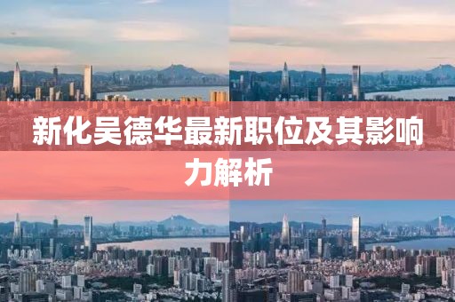 新化吳德華最新職位及其影響力解析