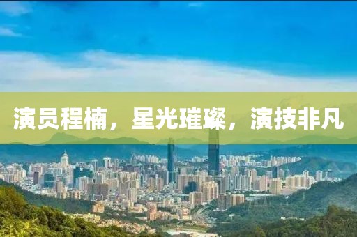 演員程楠，星光璀璨，演技非凡