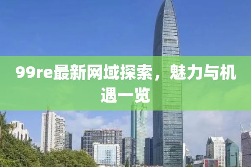 99re最新網(wǎng)域探索，魅力與機(jī)遇一覽