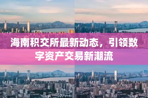 海南積交所最新動態(tài)，引領(lǐng)數(shù)字資產(chǎn)交易新潮流