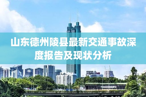 山東德州陵縣最新交通事故深度報告及現(xiàn)狀分析