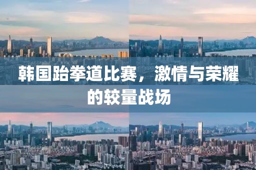 韓國跆拳道比賽，激情與榮耀的較量戰(zhàn)場