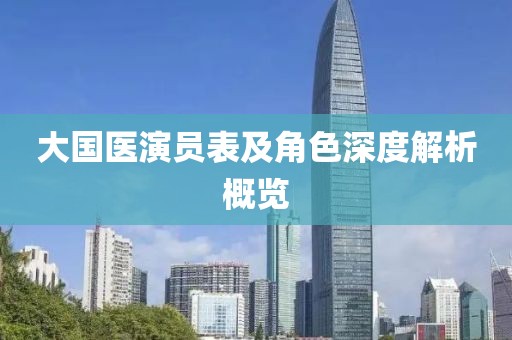大國醫(yī)演員表及角色深度解析概覽