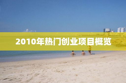 2010年熱門創(chuàng)業(yè)項目概覽