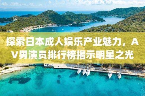 探索日本成人娛樂產(chǎn)業(yè)魅力，AV男演員排行榜揭示明星之光