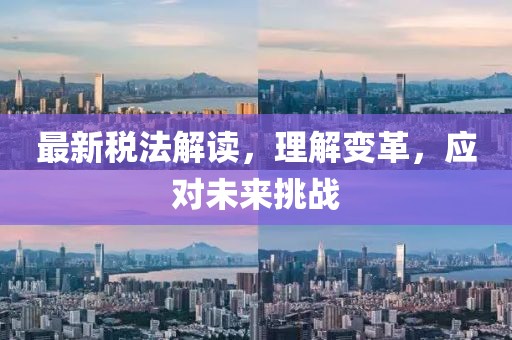 最新稅法解讀，理解變革，應(yīng)對未來挑戰(zhàn)