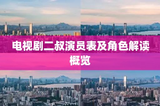 電視劇二叔演員表及角色解讀概覽