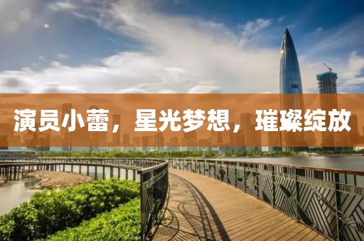 演員小蕾，星光夢想，璀璨綻放