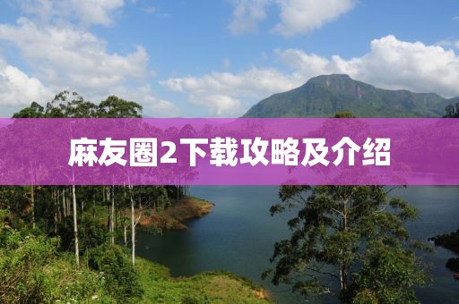 麻友圈2下載攻略及介紹