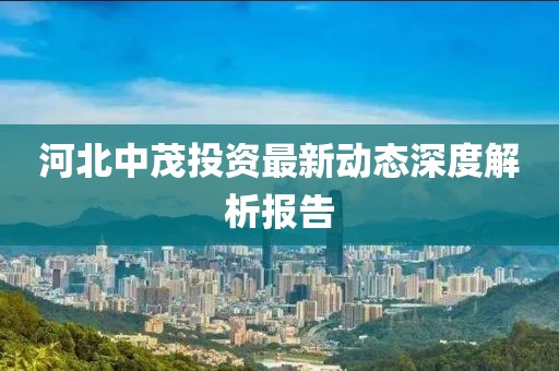 河北中茂投資最新動態(tài)深度解析報告