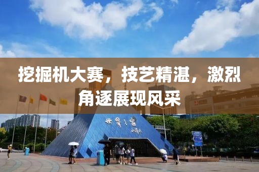 挖掘機(jī)大賽，技藝精湛，激烈角逐展現(xiàn)風(fēng)采