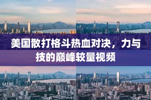 美國散打格斗熱血對決，力與技的巔峰較量視頻