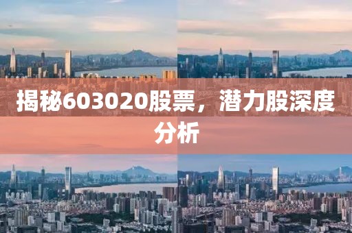 揭秘603020股票，潛力股深度分析