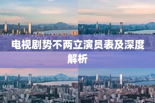 電視劇勢(shì)不兩立演員表及深度解析