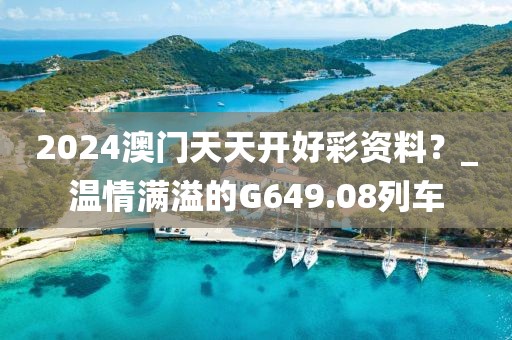 2024澳門天天開好彩資料？_溫情滿溢的G649.08列車