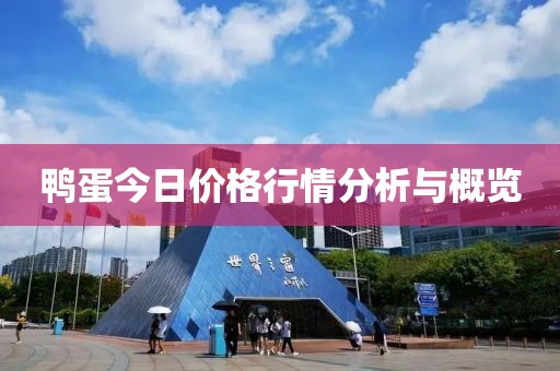 鴨蛋今日價(jià)格行情分析與概覽