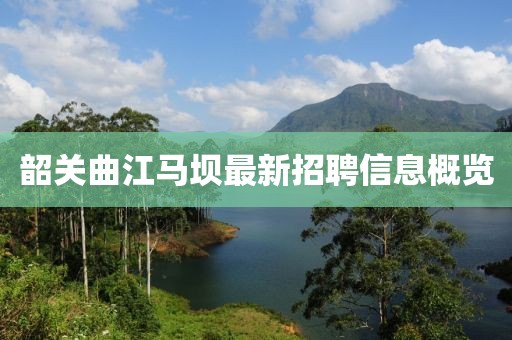韶關曲江馬壩最新招聘信息概覽