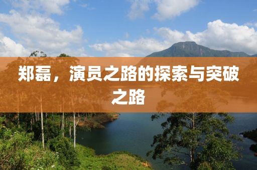 鄭磊，演員之路的探索與突破之路