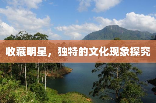 收藏明星，獨(dú)特的文化現(xiàn)象探究