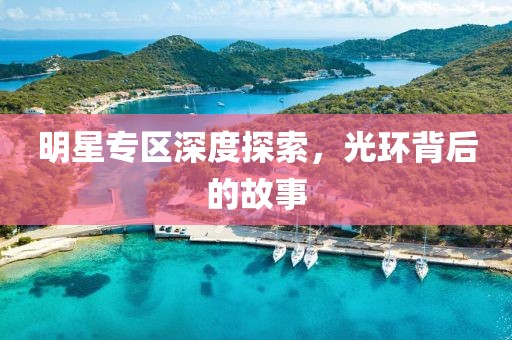 明星專區(qū)深度探索，光環(huán)背后的故事