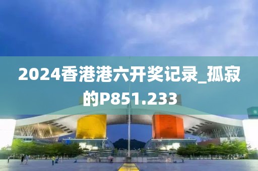 2024香港港六開獎記錄_孤寂的P851.233
