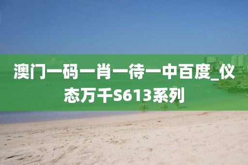 澳門一碼一肖一待一中百度_儀態(tài)萬千S613系列