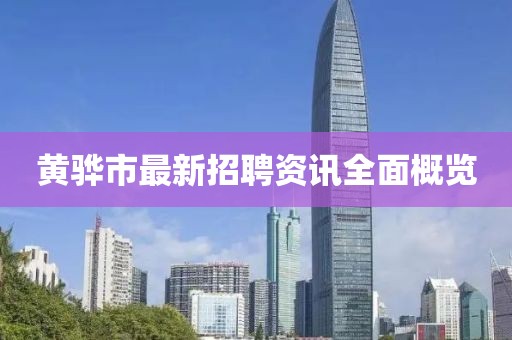 黃驊市最新招聘資訊全面概覽