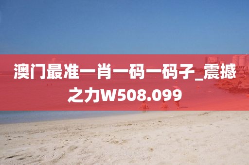 澳門最準一肖一碼一碼孑_震撼之力W508.099