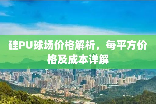 硅PU球場價格解析，每平方價格及成本詳解