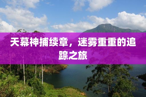 天幕神捕續(xù)章，迷霧重重的追蹤之旅