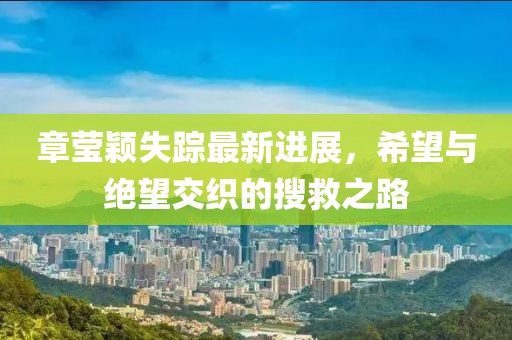 章瑩穎失蹤最新進(jìn)展，希望與絕望交織的搜救之路
