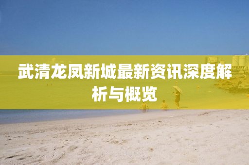 武清龍鳳新城最新資訊深度解析與概覽