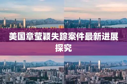 美國(guó)章瑩穎失蹤案件最新進(jìn)展探究