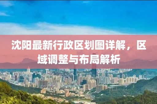 沈陽最新行政區(qū)劃圖詳解，區(qū)域調(diào)整與布局解析