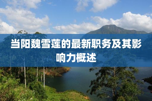當陽魏雪蓮的最新職務及其影響力概述