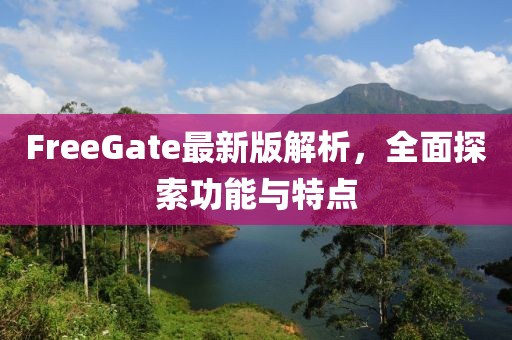 FreeGate最新版解析，全面探索功能與特點(diǎn)
