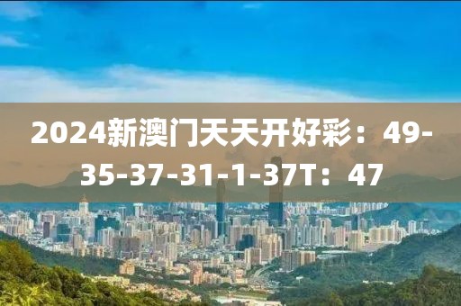 2024新澳門天天開好彩：49-35-37-31-1-37T：47