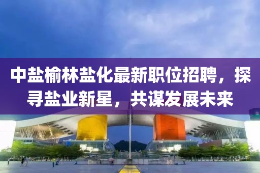 中鹽榆林鹽化最新職位招聘，探尋鹽業(yè)新星，共謀發(fā)展未來(lái)