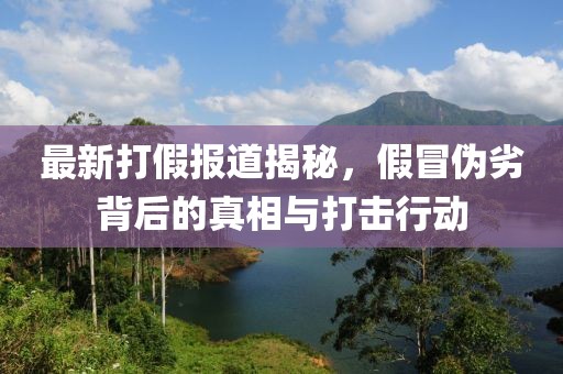 最新打假報道揭秘，假冒偽劣背后的真相與打擊行動